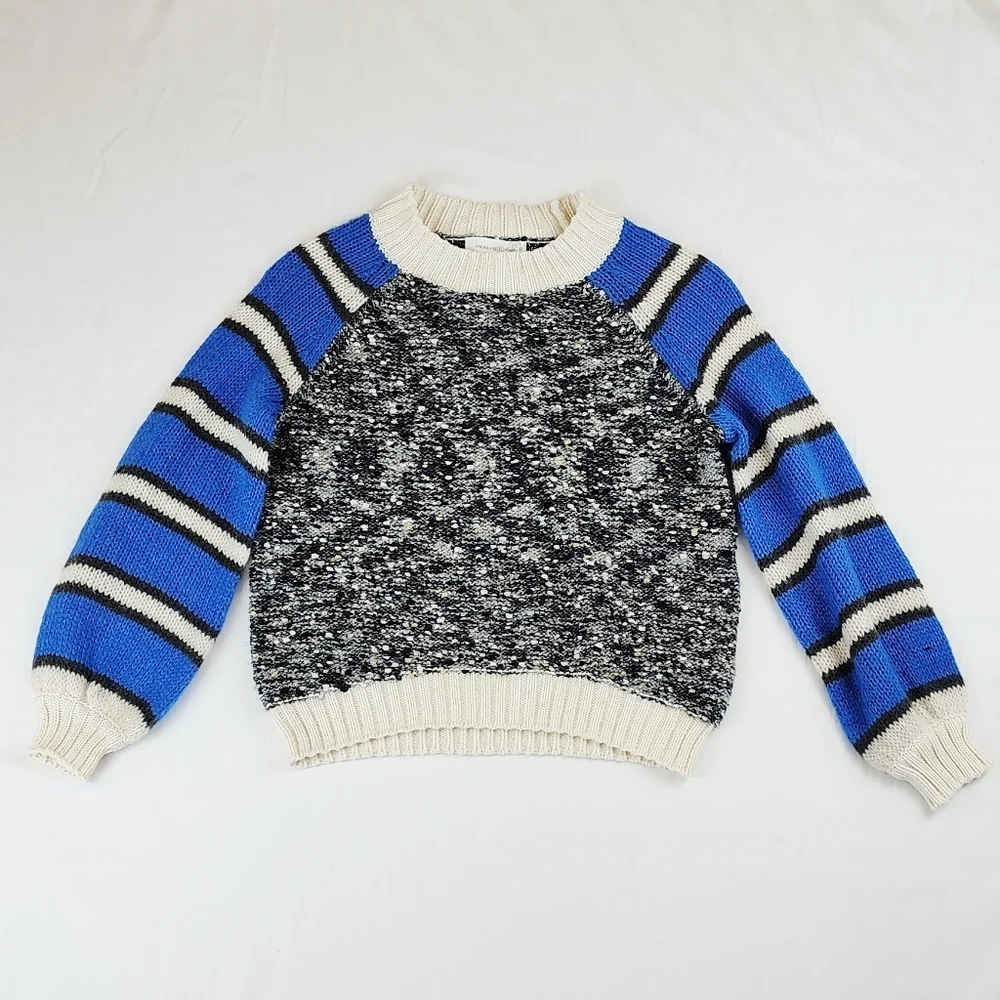 Treasure & Bond Blue Bliss Stripe Long Sleeve Sweater